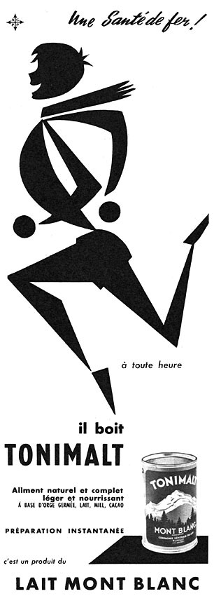 Publicit� Mont Blanc 1956