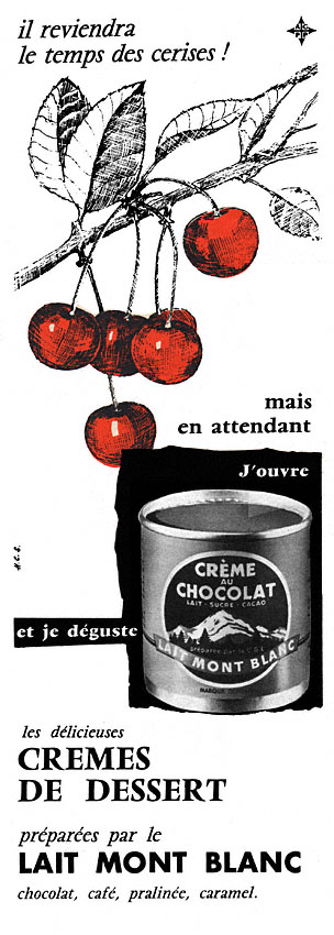 Publicit� Mont Blanc 1957