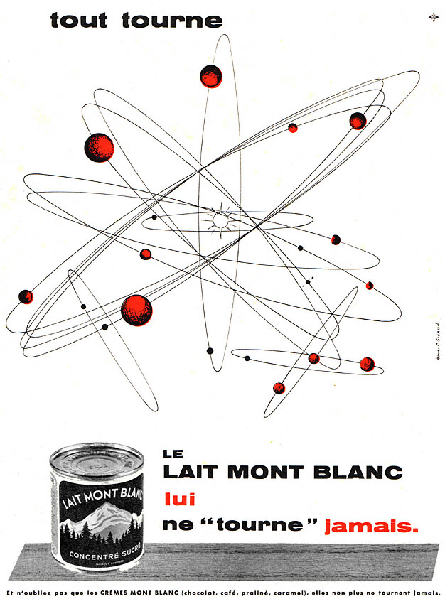 Publicit� Mont Blanc 1957