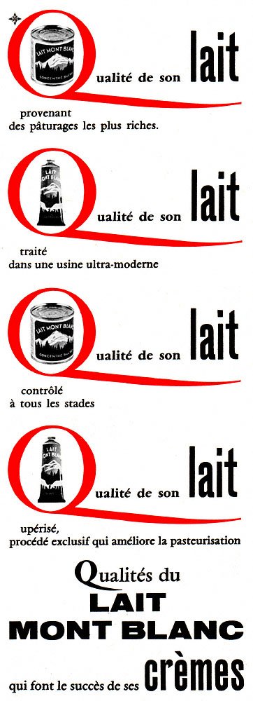 Marque Mont Blanc 1958