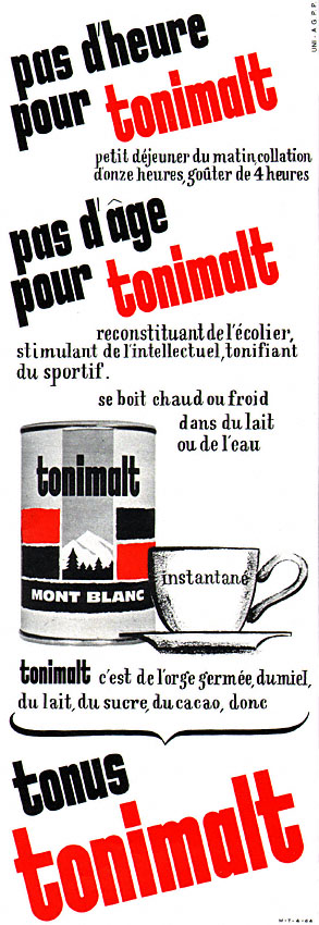 Publicit� Mont Blanc 1964