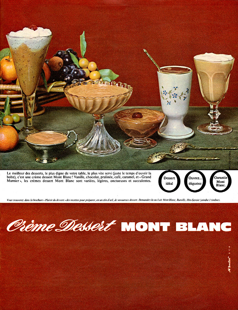Publicit� Mont Blanc 1965