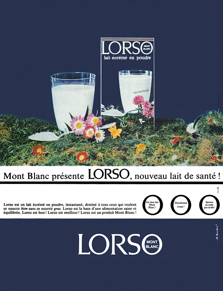 Publicit� Mont Blanc 1965