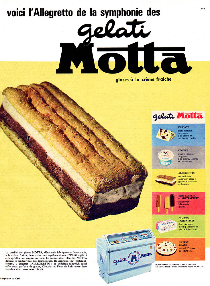 Publicit� Motta 1961