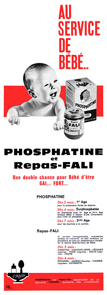 Publicit� Phosphatine 1962