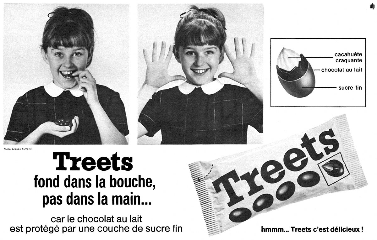 Publicit� Treets 1965