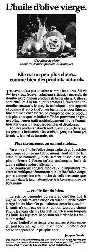 Publicit� Divers 1975