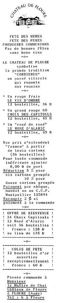 Publicit� Divers 1964