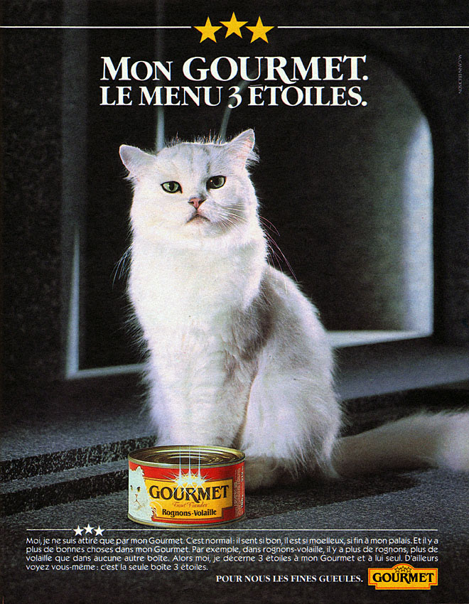 Publicit� Gourmet 1985