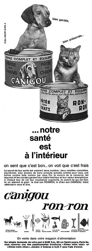 Publicit� Ronron 1963