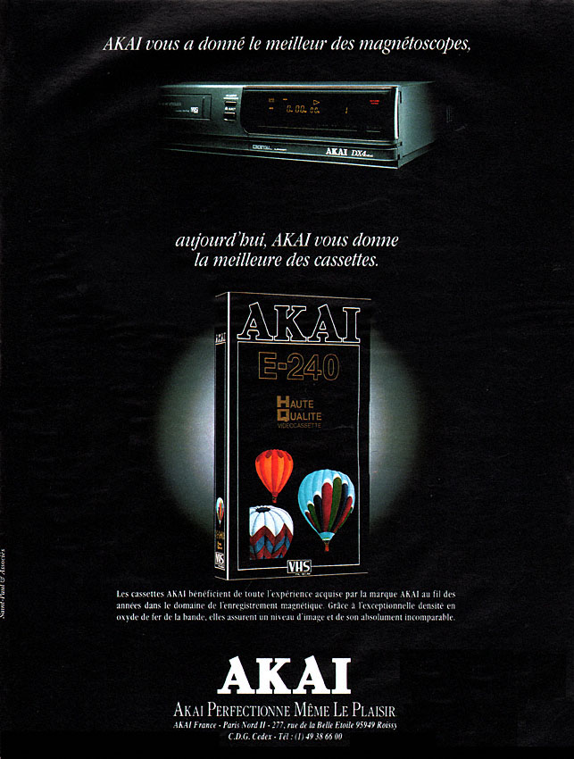 Publicit� Akai 1991