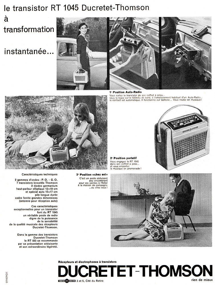 Publicit� Ducretet-Thomson 1959