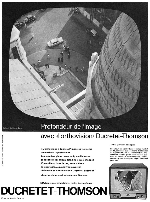 Publicit� Ducretet-Thomson 1959