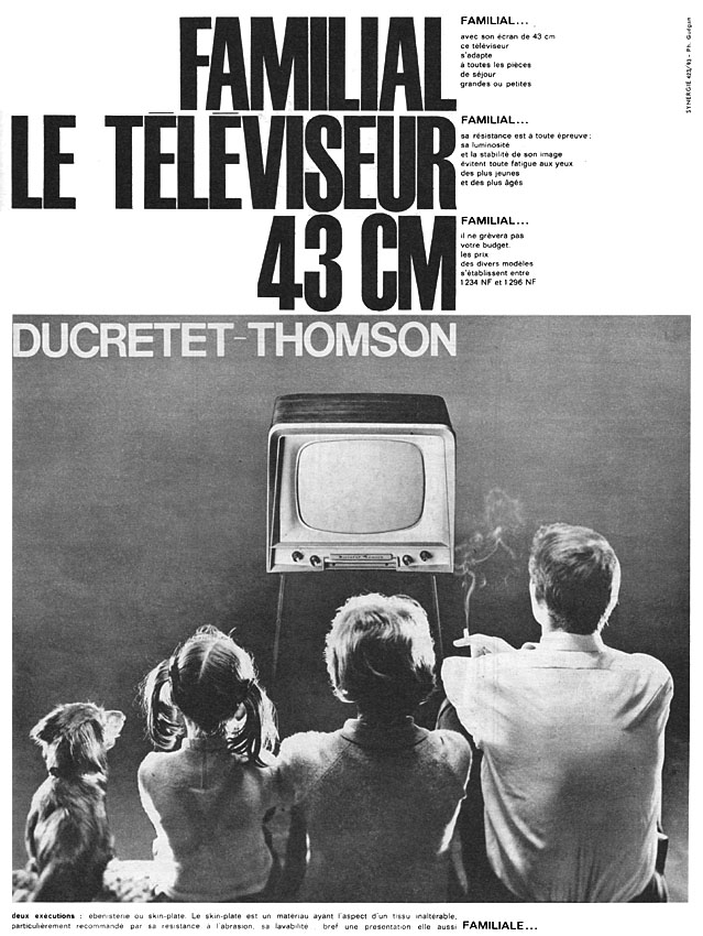 Publicit� Ducretet-Thomson 1960