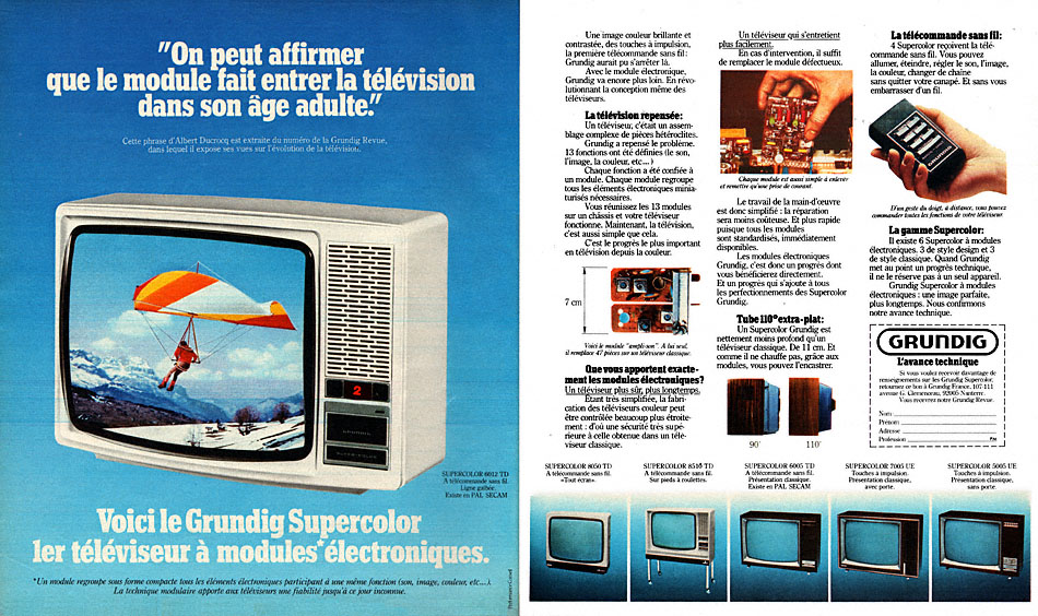Publicit� Grundig 1975