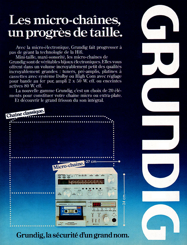 Publicit� Grundig 1980