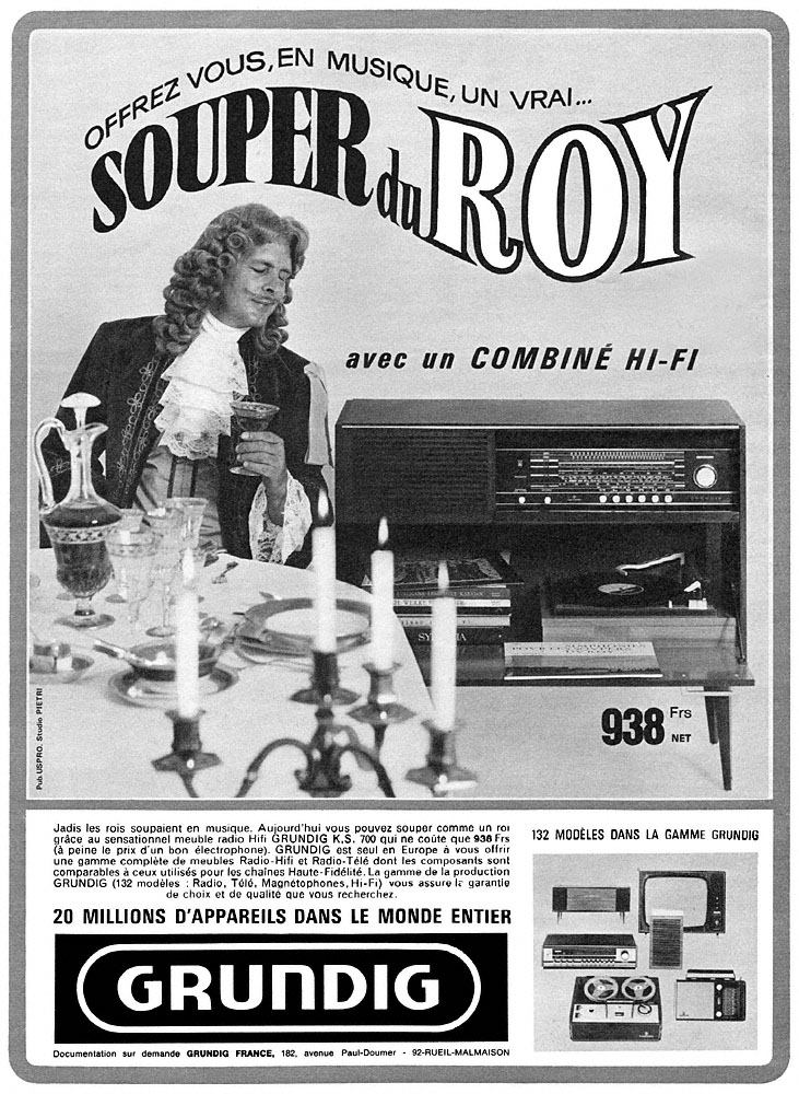 Publicit� Grundig 1967
