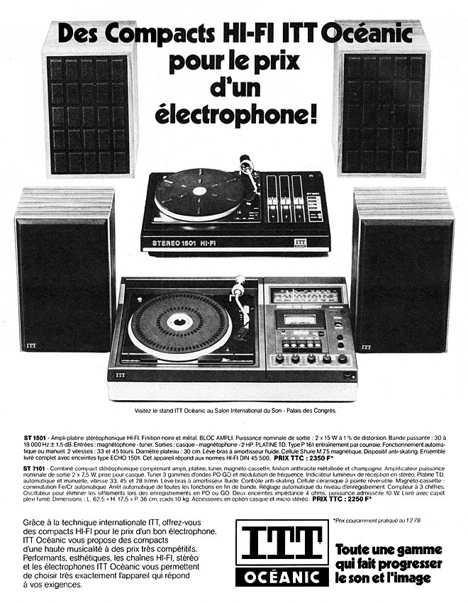 Marque ITT Oceanic 1978