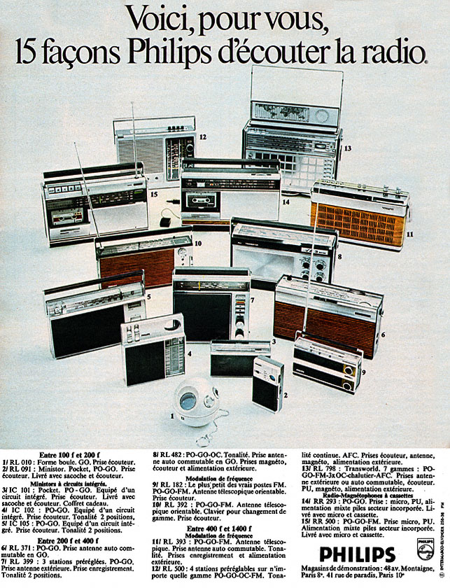Publicit� Philips 1971