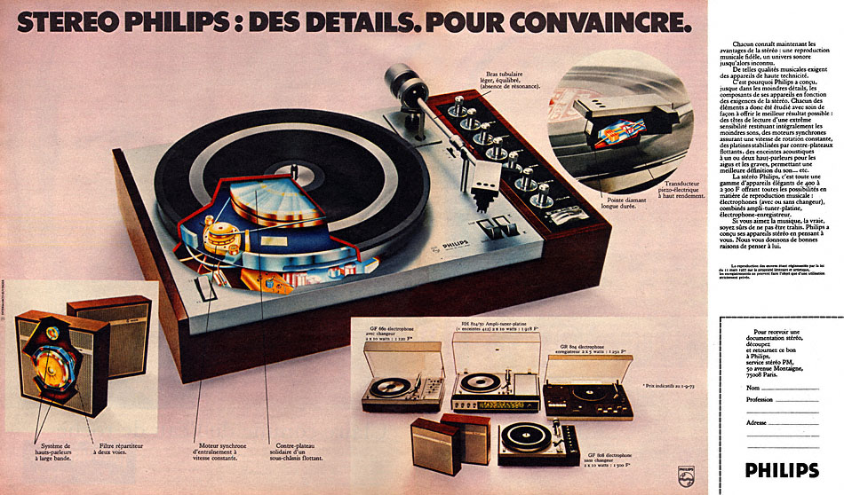 Publicit� Philips 1973