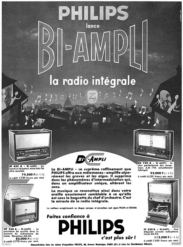 Publicit� Philips 1956