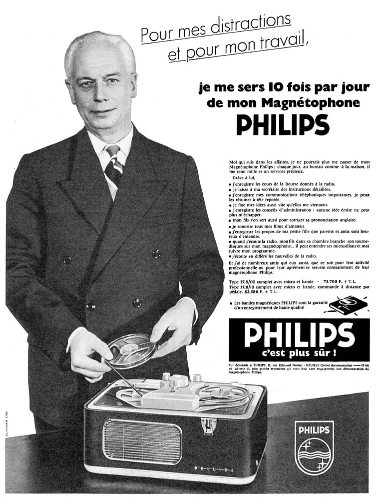 Publicit� Philips 1958