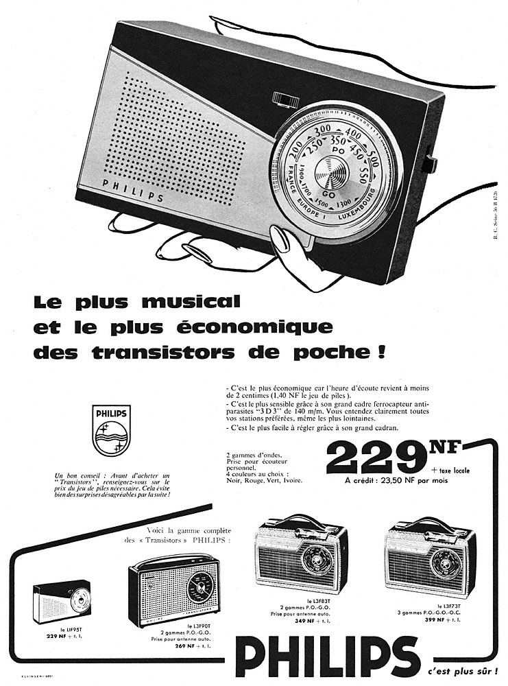 Publicit� Philips 1960