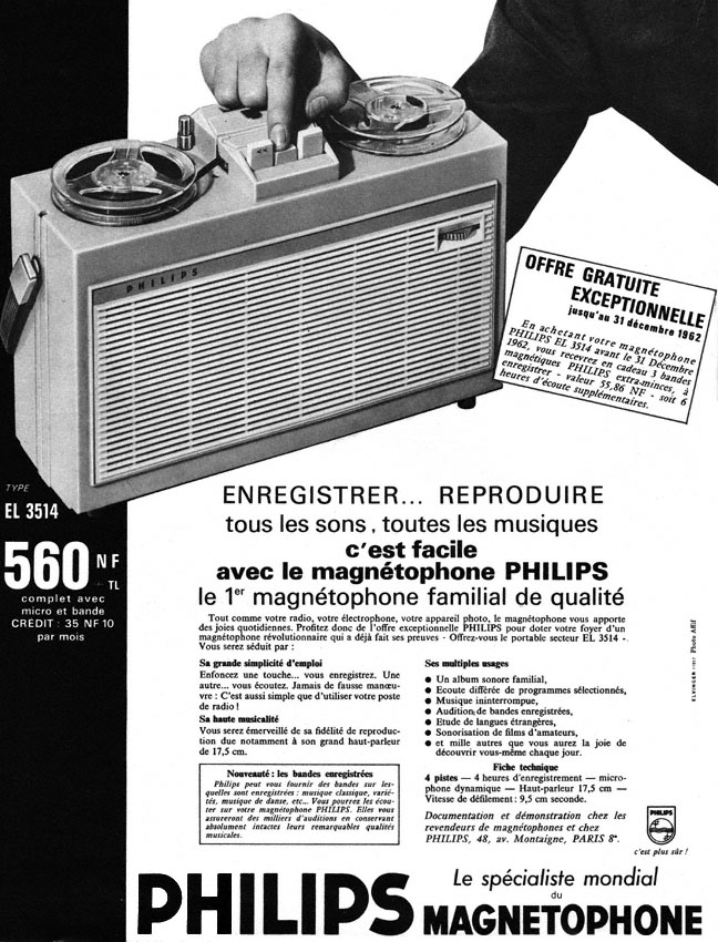 Publicit� Philips 1962