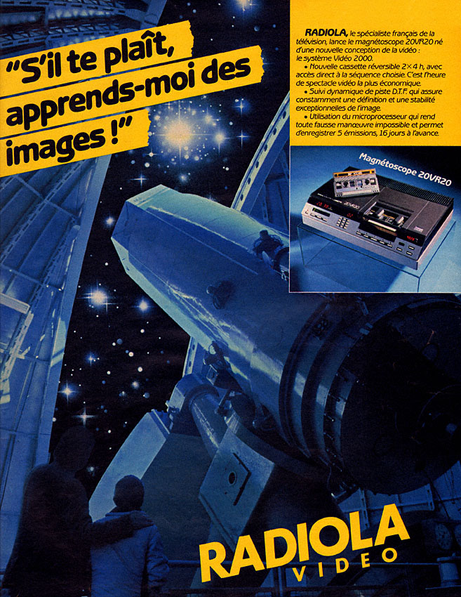 Publicit� Radiola 1981