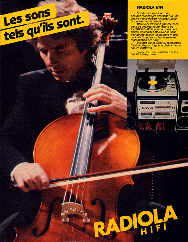 Publicit� Radiola 1981