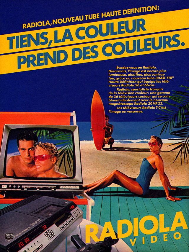 Publicit� Radiola 1982