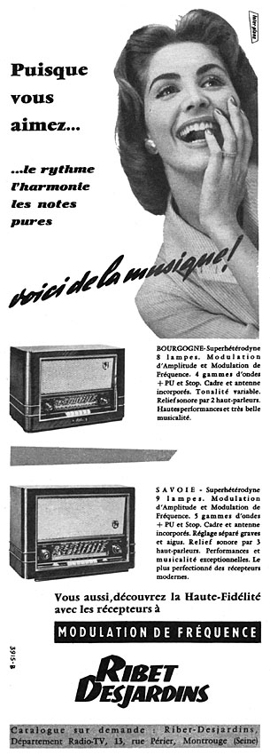 Publicit� Ribet Desjardins 1956