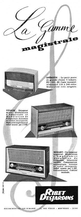 Publicit� Ribet Desjardins 1957