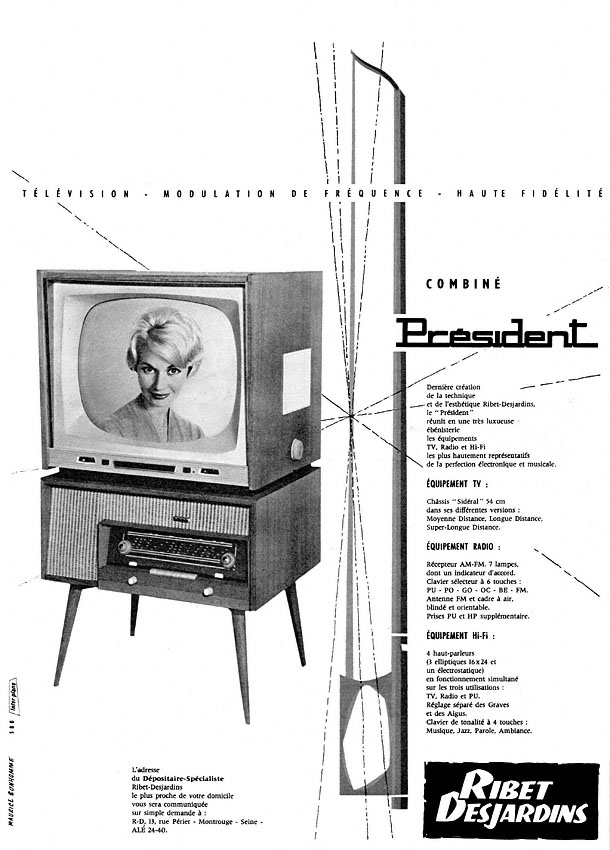 Publicit� Ribet Desjardins 1959