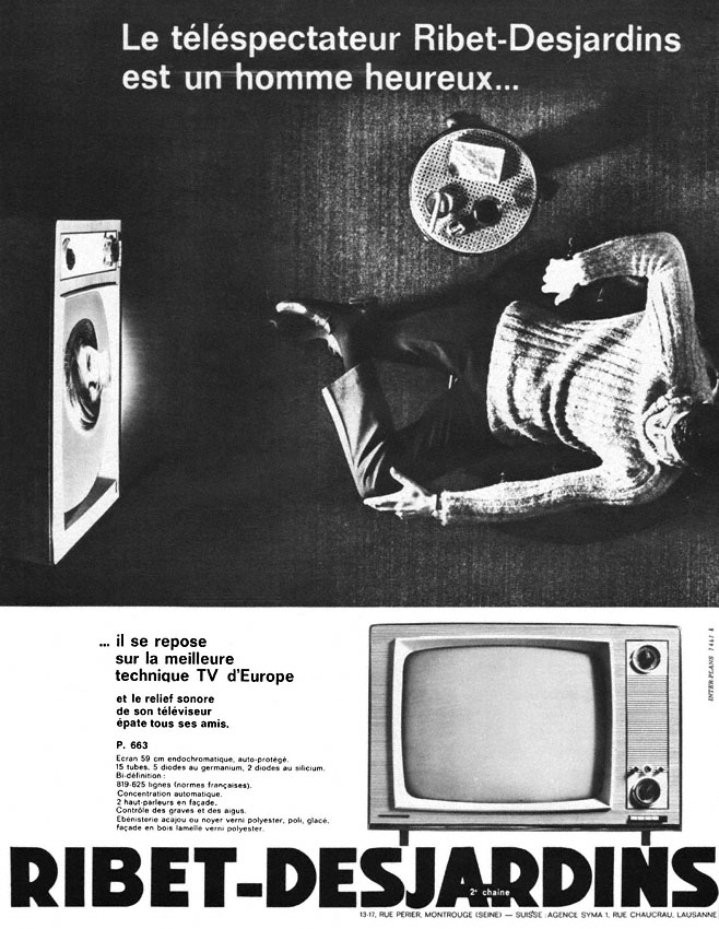 Publicit� Ribet Desjardins 1963