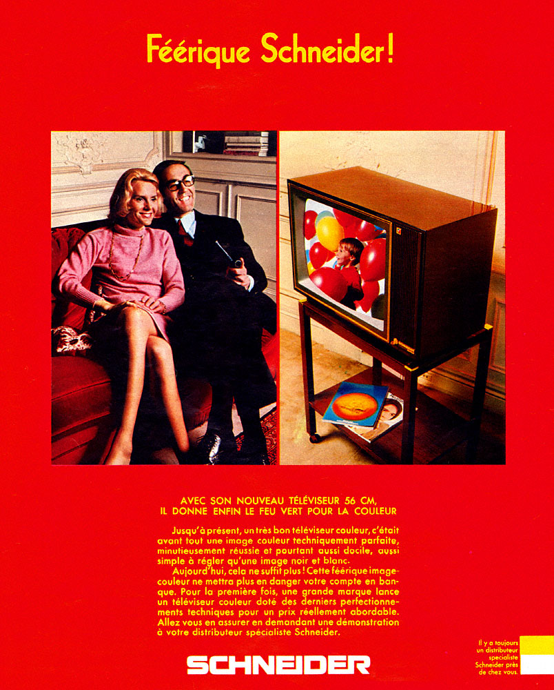 Publicit� Schneider 1968