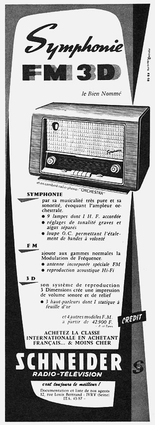 Marque Schneider 1958