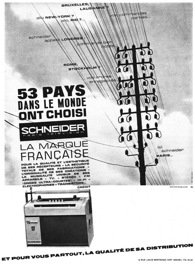 Marque Schneider 1963