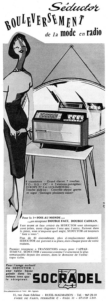 Publicit� Socradel 1959