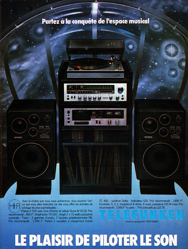 Publicit� Telefunken 1978