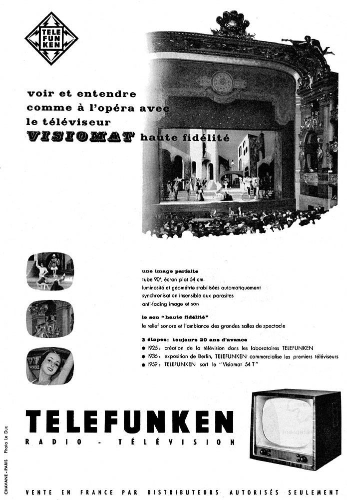 Marque Telefunken 1958