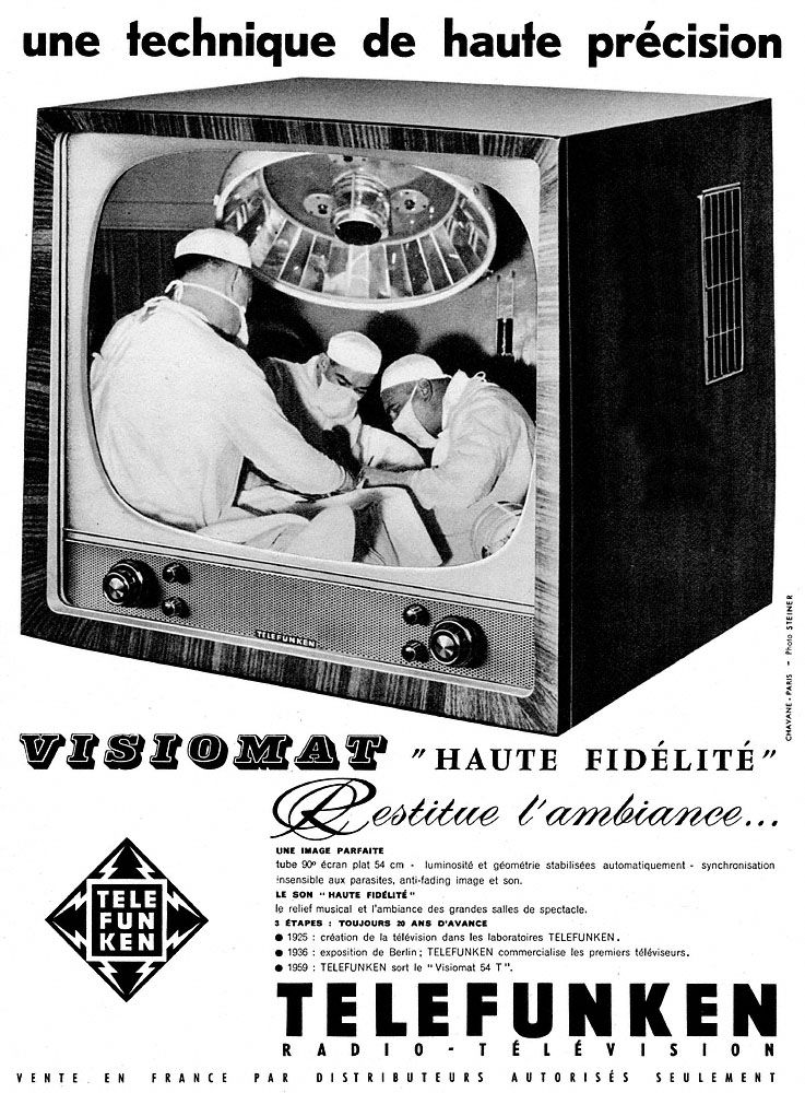 Publicit� Telefunken 1959