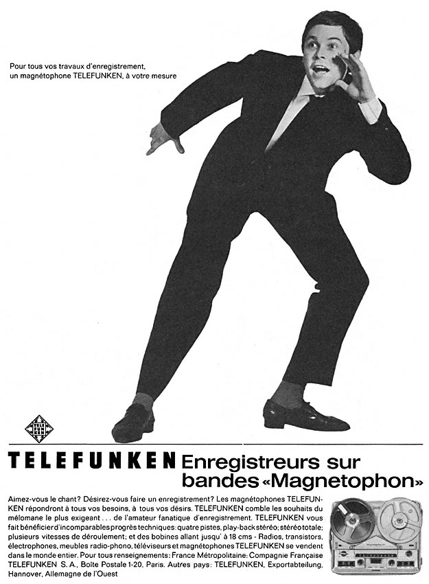 Publicit� Telefunken 1962