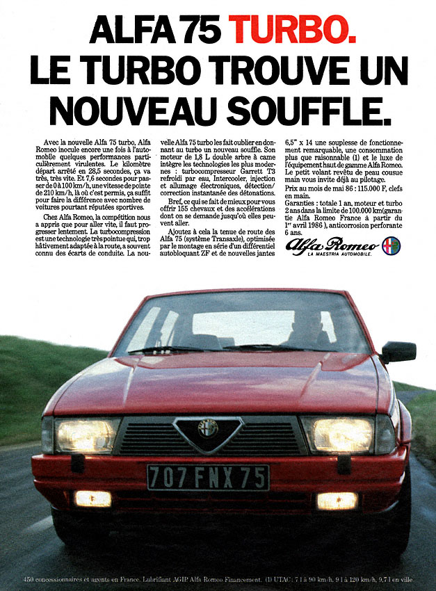 Marque Alfa Romeo 1986