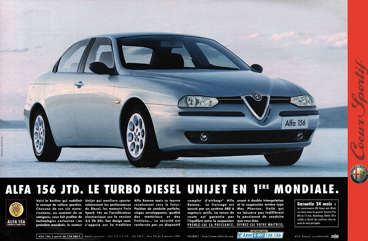 Publicit� Alfa Romeo 1998