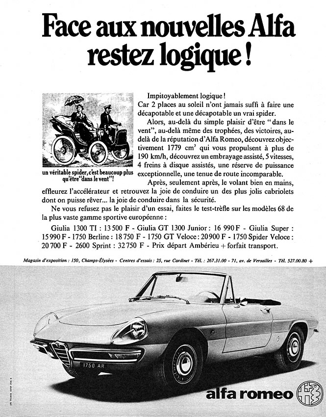Marque Alfa Romeo 1968