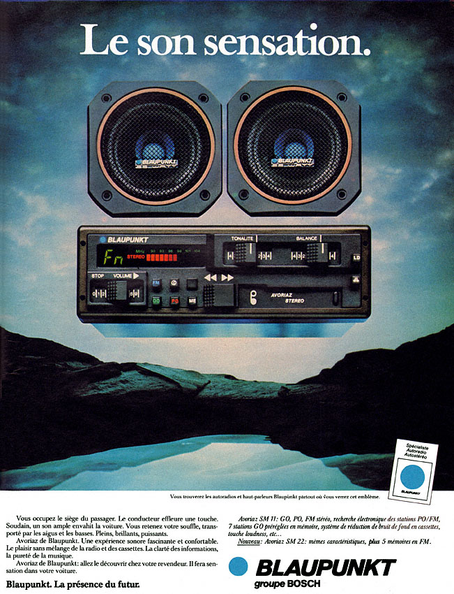 Publicit� Blaupunkt 1982