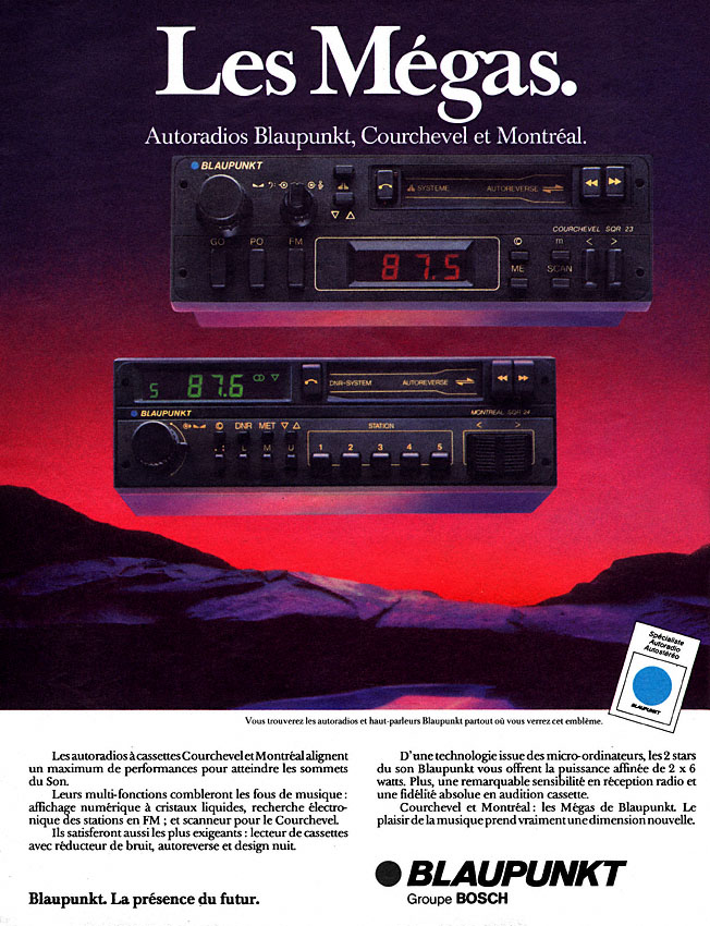Publicit� Blaupunkt 1984