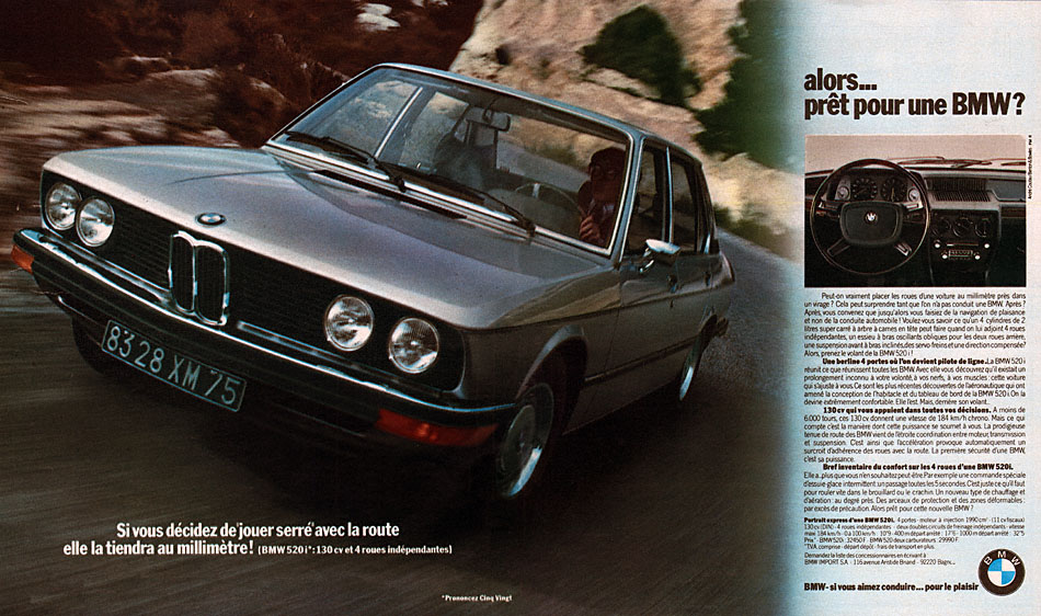 Publicit� Bmw 1973