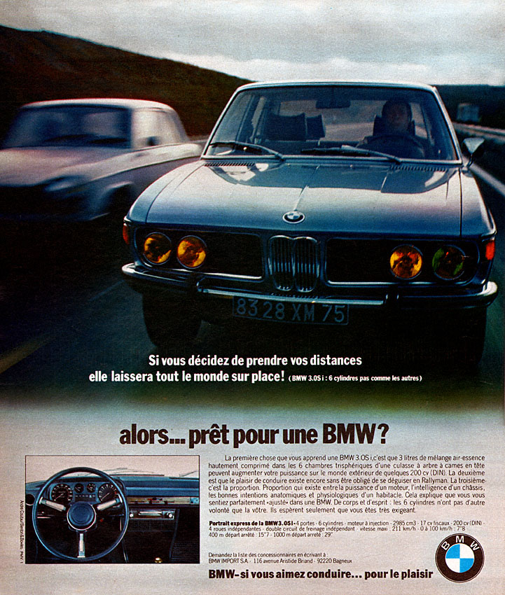 Publicit� Bmw 1973